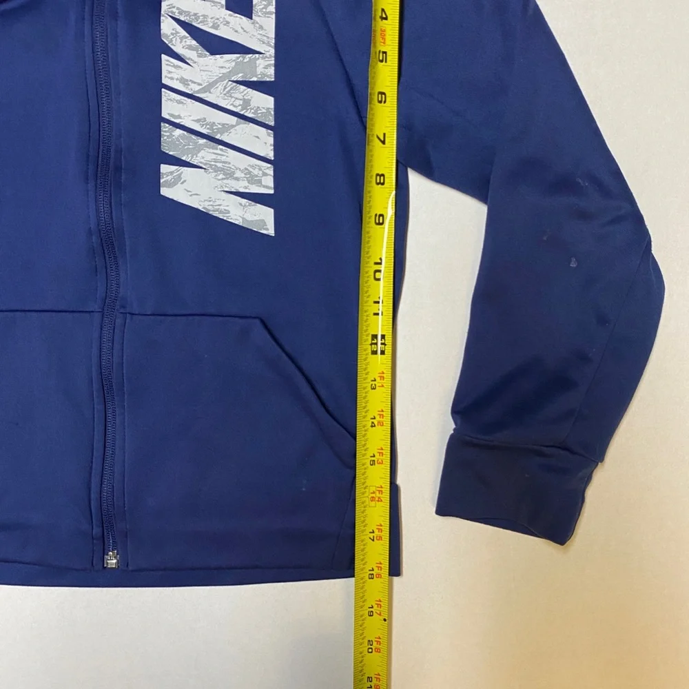 Nike Boys Medium Blue Drifit‎ Zip Up Hoodie